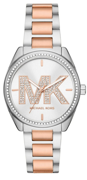 Michael Kors Janelle Silver Dial Two Tone Steel Strap Watch For Women - MK7383 Buy Now By Michael Kors