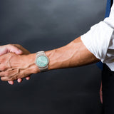 Salvatore Ferragamo F-80 Classic Tiffany Blue Dial Silver Steel Strap Watch for Men - SFDT02323 Buy Now By Salvatore Ferragamo