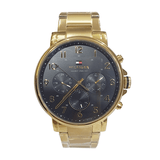 Tommy Hilfiger Daniel Chronograph Black Dial Gold Steel Strap Watch For Men - 1791978 Buy Now By Tommy Hilfiger