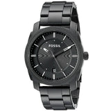 Fossil Machine Chronograph Black Dial Grey Steel Strap Watch for Men - FS4774 Buy Now By Fossil