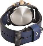 Fossil Modern Machine Chronograph Black Dial Blue Leather Strap Watch for Men - FS5066 Buy Now By Fossil