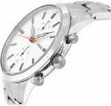 Fossil Townsman White Dial Silver Steel Strap Watch for Men - FS5346 Buy Now By Fossil