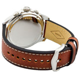 Fossil Dillinger Luggage Chronograph Blue Dial Brown Leather Strap Watch for Men - FS5675 Buy Now By Fossil