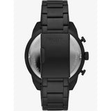 Fossil Bronson Chronograph Black Dial Black Steel Strap Watch for Men - FS5712 Buy Now By Fossil