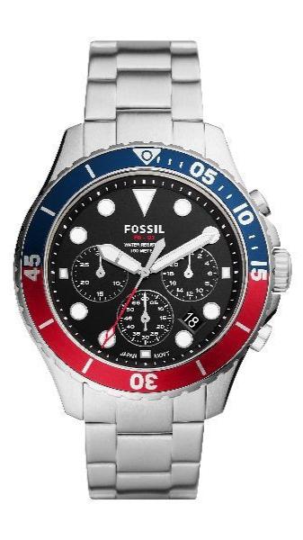 Fossil FB-03 Chronograph Black Dial Silver Steel Strap Watch for Men - FS5767 Buy Now By Fossil