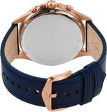 Fossil Forrester Chronograph Blue Dial Blue Leather Strap Watch for Men - FS5814 Buy Now By Fossil