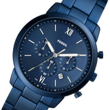Fossil Neutra Chronograph Blue Dial Blue Steel Strap Watch for Men - FS5826 Buy Now By Fossil