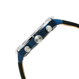 Fossil Bronson Chronograph Luggage Blue Dial Brown Leather Strap Watch for Men - FS5829 Buy Now By Fossil