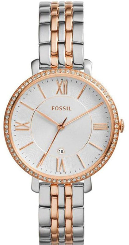 Fossil Jacqueline White Dial Two Tone Steel Strap Watch for Women - ES3634 Buy Now By Fossil
