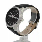 Armani Exchange Hampton Chronograph Black Dial Black Leather Strap Watch For Men - AX2101 Buy Now By Armani Exchange