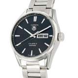 Tag Heuer Carrera Calibre 5 Automatic Black Dial Silver Steel Strap Watch for Men - WAR201A.BA0723 Buy Now By Tag Heuer