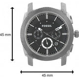 Fossil Machine Chronograph Black Dial Silver Steel Strap Watch for Men - FS4776 Buy Now By Fossil
