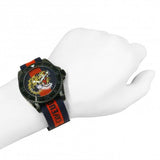 Gucci Dive Tiger Blue and Red Dial Blue Red Blue Nylon Strap Watch For Men - YA136215 Buy Now By Gucci