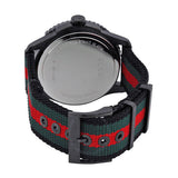 Gucci G Timeless Sport Black Dial Two Tone NATO Strap Watch For Men - YA126229 Buy Now By Gucci