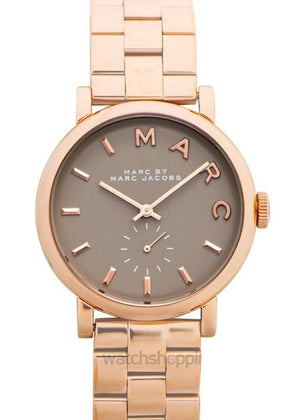 Marc Jacobs Baker Brown Dial Rose Gold Steel Strap Watch for Women - MBM8632 Buy Now By Marc Jacobs