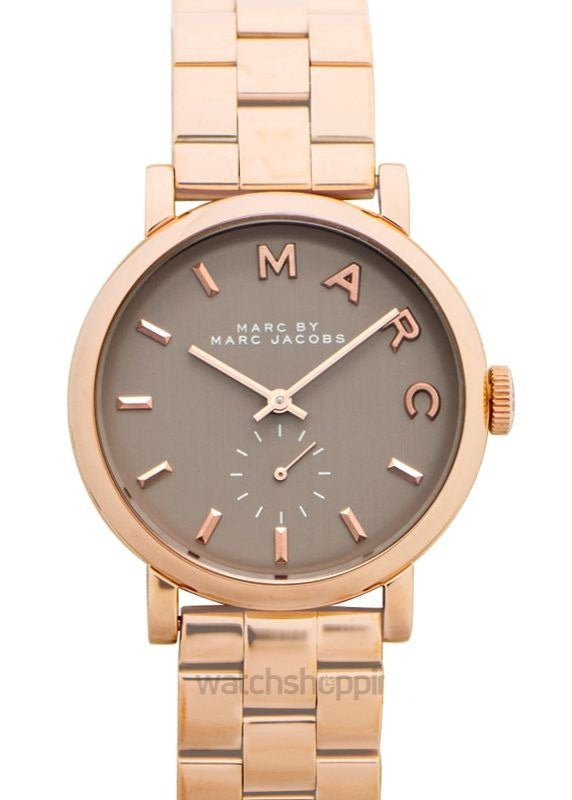 Marc Jacobs Baker Brown Dial Rose Gold Steel Strap Watch for Women - MBM8632 Buy Now By Marc Jacobs