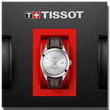Tissot Gentleman Powermatic 80 Silicium Silver Dial Brown Leather Strap Watch For Men - T127.407.16.031.01 Buy Now By Tissot