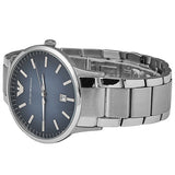 Emporio Armani Renato Blue Dial Silver Steel Strap Watch For Men - AR2472 Buy Now By Emporio Armani