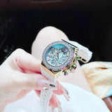 Guess Fusion Chronograph White Dial White Leather Strap Watch For Women - GW0553L2 Buy Now By Guess