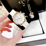 Guess Marina Multifunction White Dial White Rubber Strap Watch for Women - W1025L5 Buy Now By Guess