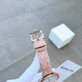 Michael Kors Pyper Quartz Silver Dial Pink Leather Strap Watch for Women - MK2947 Buy Now By Michael Kors