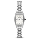 Emporio Armani Gianni T-Bar Quartz White Dial Silver Steel Strap Watch For Women - AR11405 Buy Now By Emporio Armani