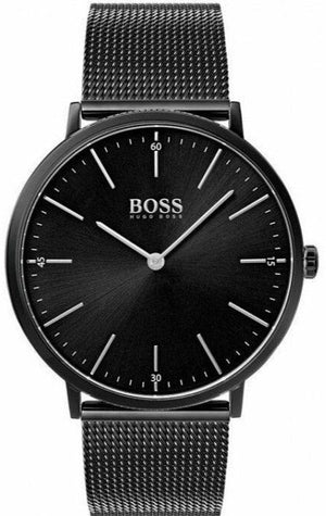 Hugo Boss Horizon Quartz Black Dial Black Mesh Bracelet Watch For Men - 1513542 Buy Now By Hugo Boss