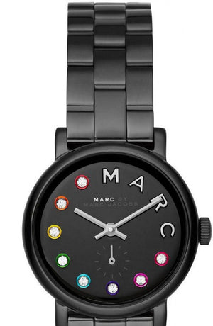 Marc Jacobs Baker Black Dial Black Steel Strap Watch for Women - MBM3425 Buy Now By Marc Jacobs