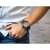 Fossil Everett Automatic Skeleton Grey Dial Grey Steel Strap Watch for Men - ME3206 Buy Now By Fossil