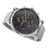 Hugo Boss Integrity Grey Dial Silver Mesh Bracelet Watch for Men - 1513807 Buy Now By Hugo Boss