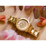 Michael Kors Runway Three-Hand Gold Dial Gold Steel Strap Watch For Women - MK6911 Buy Now By Michael Kors