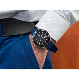 Tommy Hilfiger Larson Chronograph Blue Dial Blue Rubber Strap Watch For Men - 1791920 Buy Now By Tommy Hilfiger