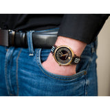 Versace V-Circle Quartz Black Dial Brown Leather Strap Watch for Men - VEBQ01619 Buy Now By Versace