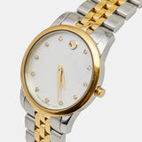 Movado Museum Classic Diamonds Mother of Pearl Dial Two Tone Steel Strap Watch For Women - 0606613 Buy Now By Movado