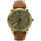 Burberry The City Gold Dial Brown Leather Strap Watch for Women - BU9133 Buy Now By Burberry