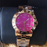Marc Jacobs Amy Pink Dial Rose Gold Steel Strap Dial Watch for Women - MBM8625 Buy Now By Marc Jacobs