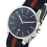 Gucci G Timeless Analog Quartz Black Dial Black NATO Strap Watch For Men - YA126321 Buy Now By Gucci