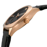 Gucci GG2570 Quartz Black Dial Black Leather Strap Watch For Women - YA142509 Buy Now By Gucci