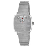 Gucci Grip Quartz Silver Dial Silver Steel Strap Watch For Men - YA157501 Buy Now By Gucci