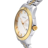 Gucci G Timeless Silver Dial Two Tone Steel Strap Watch For Men - YA126409 Buy Now By Gucci