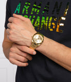 Guess Connoisseur Gold Dial Gold Steel Strap Watch for Men - GW0265G2 Buy Now By Guess