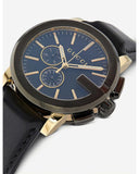Gucci G Chrono Black Dial Black Leather Strap Watch For Men - YA101203 Buy Now By Gucci