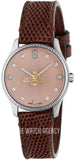 Gucci G Timeless Quartz Diamonds Pink Dial Red Leather Strap Watch For Women - YA1265017 Buy Now By Gucci