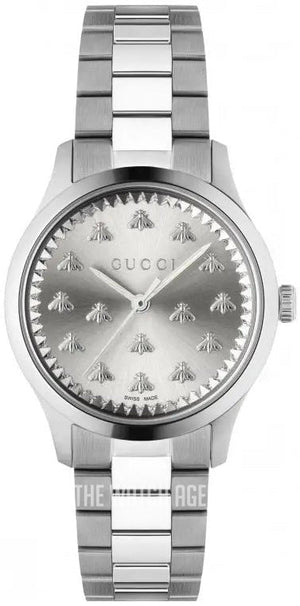 Gucci G Timeless Quartz Silver Dial Silver Steel Strap Watch for Men - YA1265031 Buy Now By Gucci