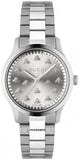 Gucci G Timeless Quartz Silver Dial Silver Steel Strap Watch for Men - YA1265031 Buy Now By Gucci