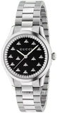 Gucci G Timeless Quartz Black Dial Silver Steel Strap Watch for Women - YA1265034 Buy Now By Gucci