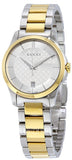Gucci G Timeless Quartz Silver Dial Two Tone Steel Strap Watch For Women - YA126531 Buy Now By Gucci