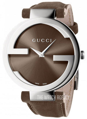 Gucci Interlocking G Brown Dial Brown Leather Strap Watch For Women - YA133319 Buy Now By Gucci