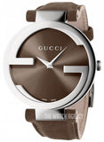 Gucci Interlocking G Brown Dial Brown Leather Strap Watch For Women - YA133319 Buy Now By Gucci