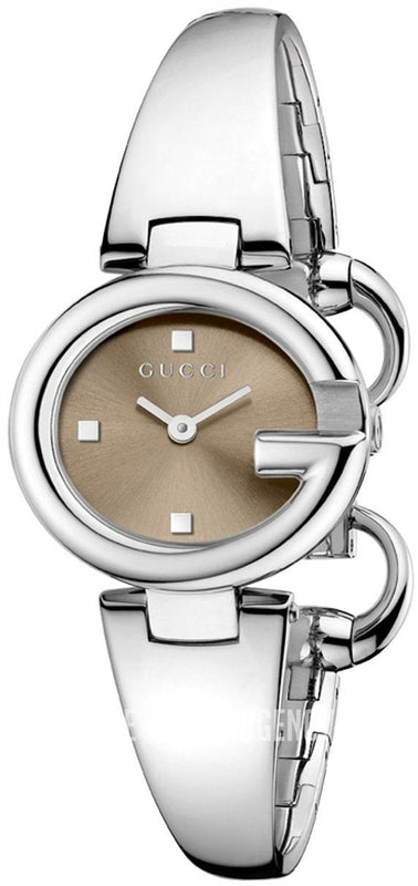 Gucci Guccissima Quartz Diamonds Brown Dial Silver Steel Strap Watch For Women - YA134503 Buy Now By Gucci